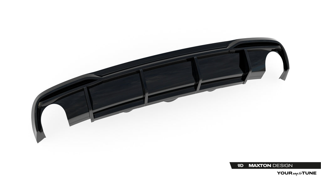 Diffusore Posteriore Audi A5 Coupé 8T Facelift (scarico singolo su entrambi i lati) — montato sulla vettura