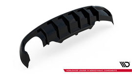 Diffusore Posteriore Audi A5 8T S-Line (doppio terminale su un lato) — dettaglio del profilo