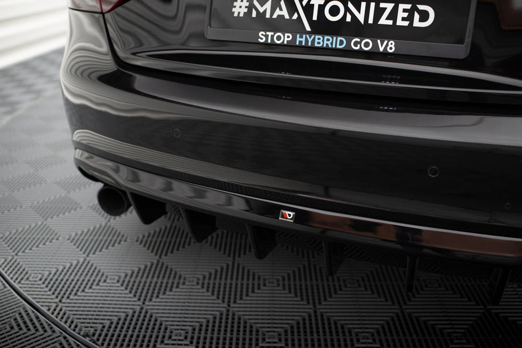 Diffusore Posteriore Audi A5 8T S-Line (scarico singolo su entrambi i lati) — vista posteriore