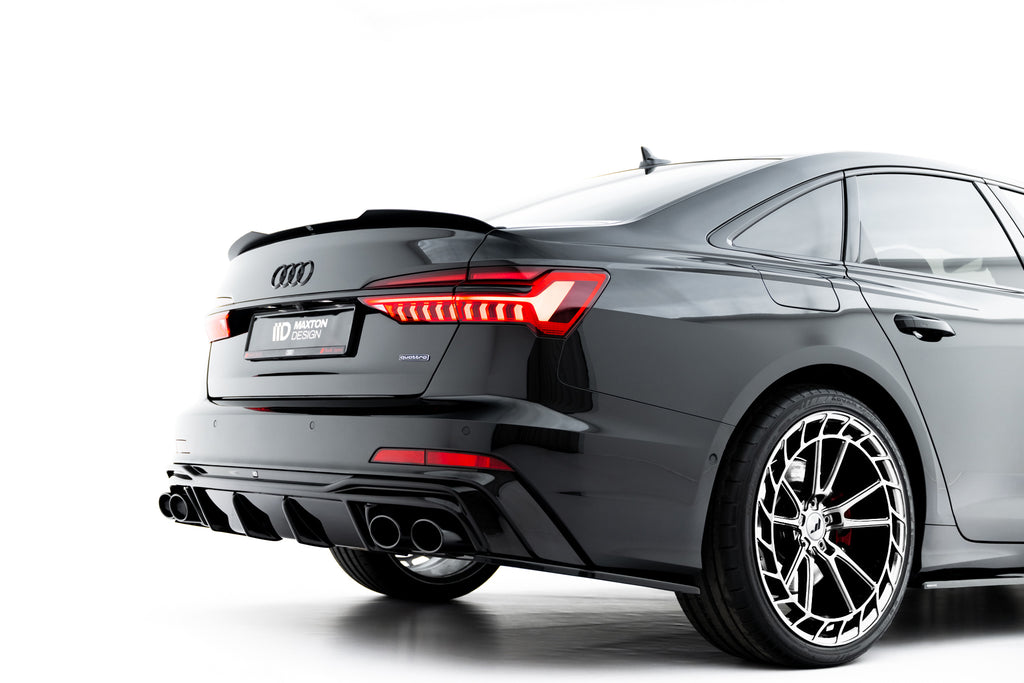 Diffusore Posteriore Audi A6 C8 S-Line — particolare della finitura