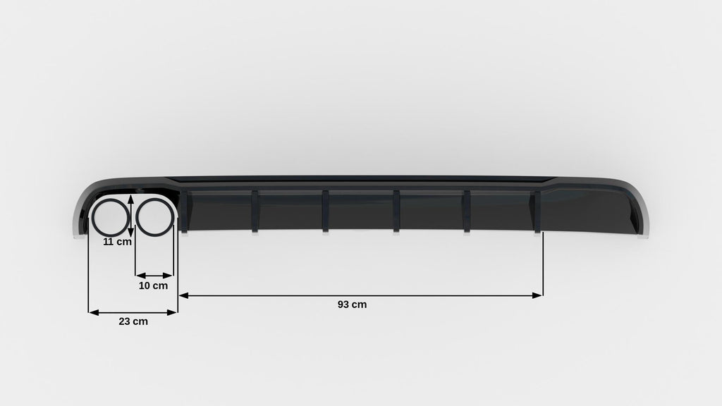 Diffusore Posteriore Audi A6 C7 (doppio terminale su un lato) — vista d'insieme