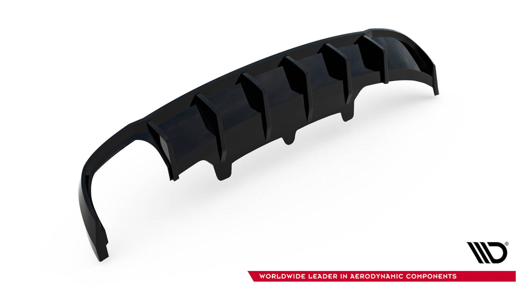 Diffusore Posteriore Audi A6 C7 (doppio terminale su un lato) — vista laterale