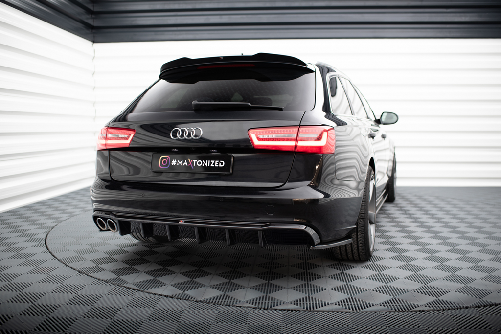 Diffusore Posteriore Audi A6 C7 (doppio terminale su un lato) — particolare della finitura