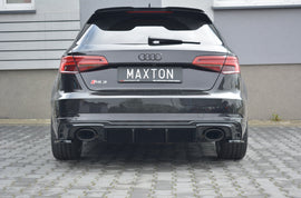 Diffusore posteriore Maxton Design per Audi RS3 8V Facelift Sportback, ABS nero lucido