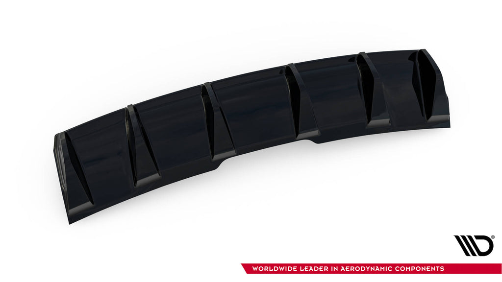 Diffusore posteriore Maxton Design per Audi RS5 F5 Coupé e Sportback montato sulla vettura, ABS nero lucido