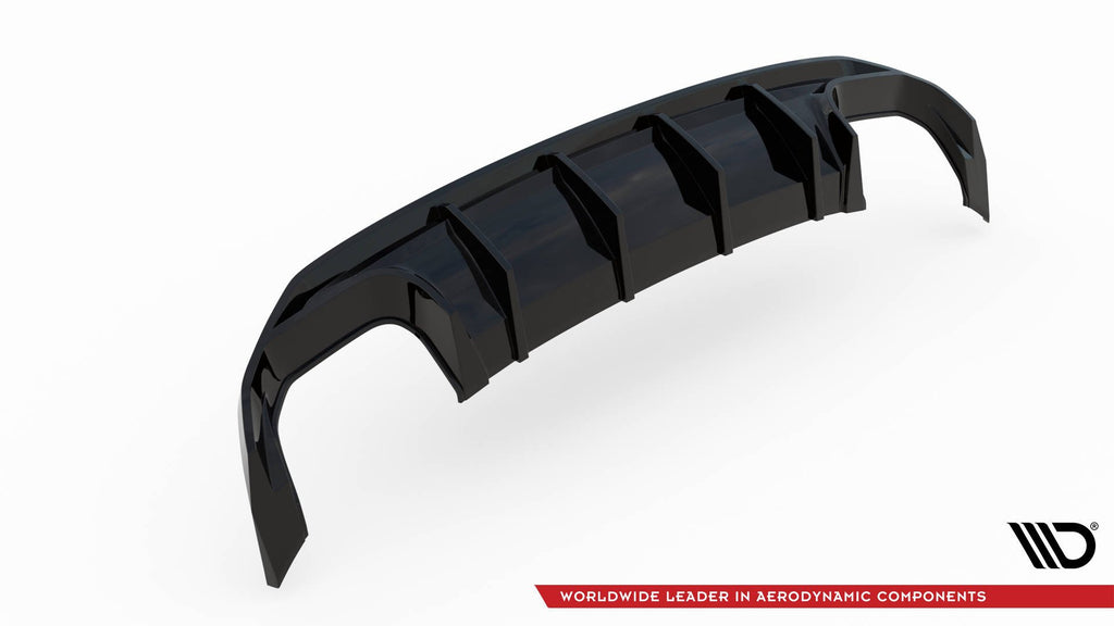 Diffusore posteriore Maxton Design per Audi S3 Sportback 8Y, ABS nero lucido — vista ravvicinata
