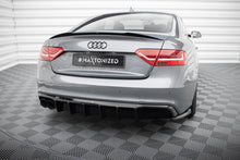 Carica l'immagine nel visualizzatore di Gallery, Diffusore Posteriore Audi A5 8T Facelift S-Line (doppio terminale su un lato) — dettaglio del profilo