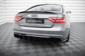 Diffusore Posteriore Audi A5 8T Facelift S-Line (doppio terminale su un lato) — dettaglio del profilo