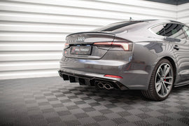 Diffusore posteriore Maxton Design per Audi S5 F5 Sportback, ABS nero lucido