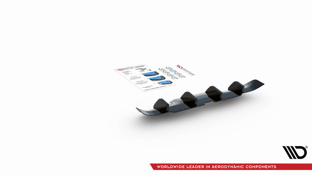 Diffusore posteriore BMW M235i Gran Coupé F44 montato sul paraurti originale
