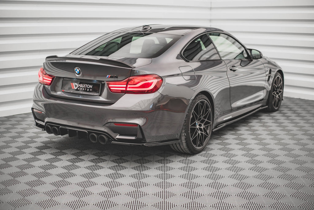 Diffusore posteriore Maxton Design per BMW M4 F82, ABS nero lucido