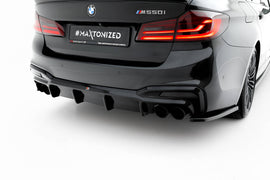 Diffusore Posteriore Maxton Design compatibile con BMW Serie 5 G30 M550i / M-Pack — dettaglio del profilo
