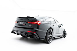 Diffusore Posteriore Audi A6 C8 S-Line (con imitazione terminali di scarico) — dettaglio del profilo