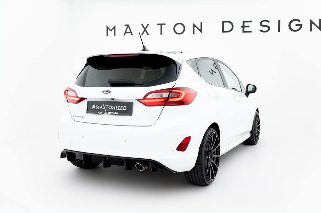 Diffusore posteriore Maxton Design per Ford Fiesta Mk8 ST-Line, ABS nero lucido