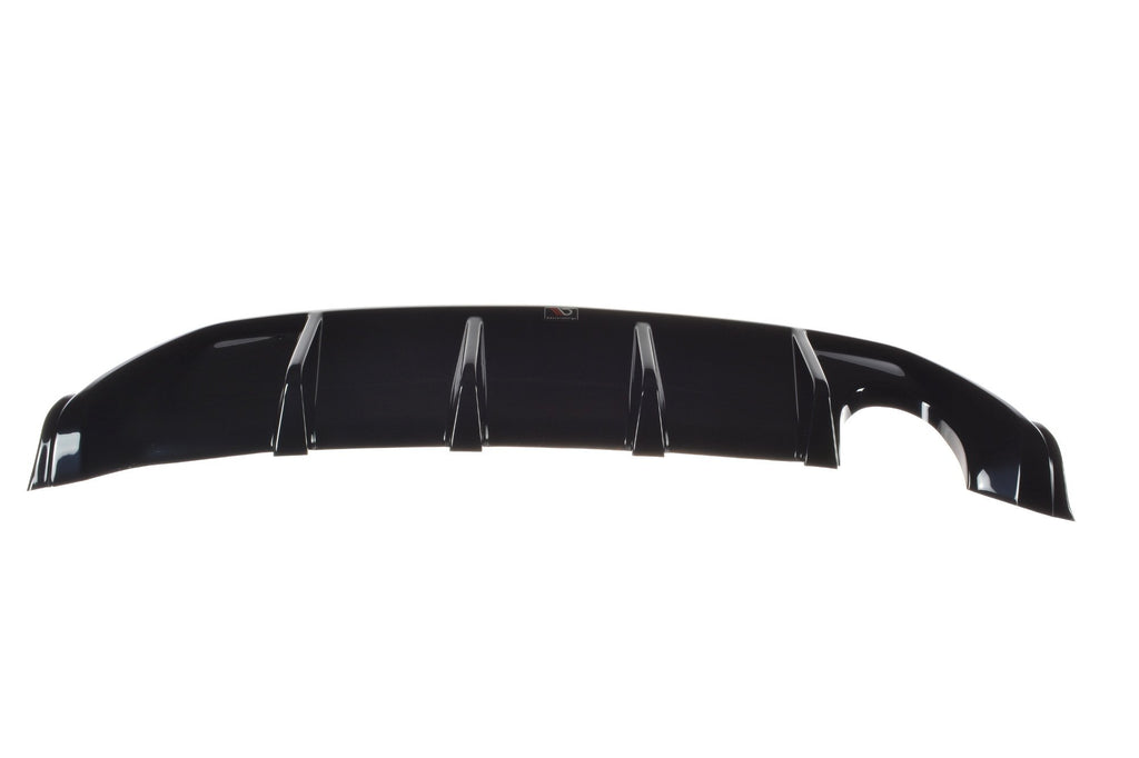Diffusore posteriore Maxton Design per Ford Fiesta ST Mk6, ABS nero lucido — vista posteriore
