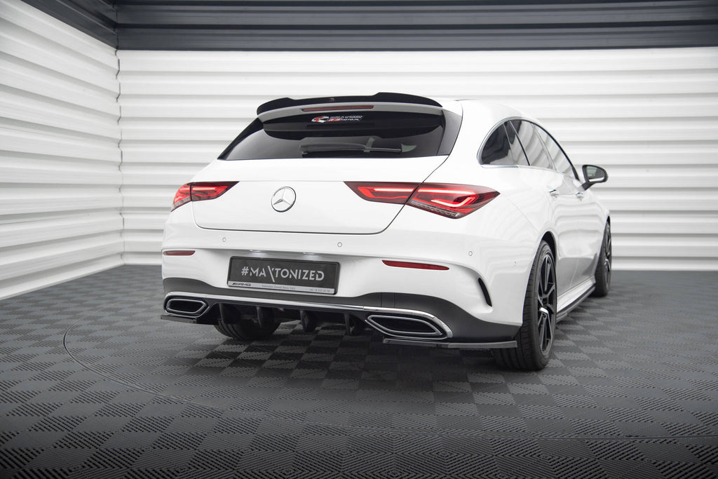Diffusore posteriore Maxton Design per Mercedes-Benz CLA AMG-Line C118 / X118, ABS nero lucido