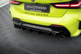 Diffusore posteriore V.1 Maxton Design compatibile con BMW Serie 1 F40 M-Pack, ABS nero lucido - dettaglio del profilo