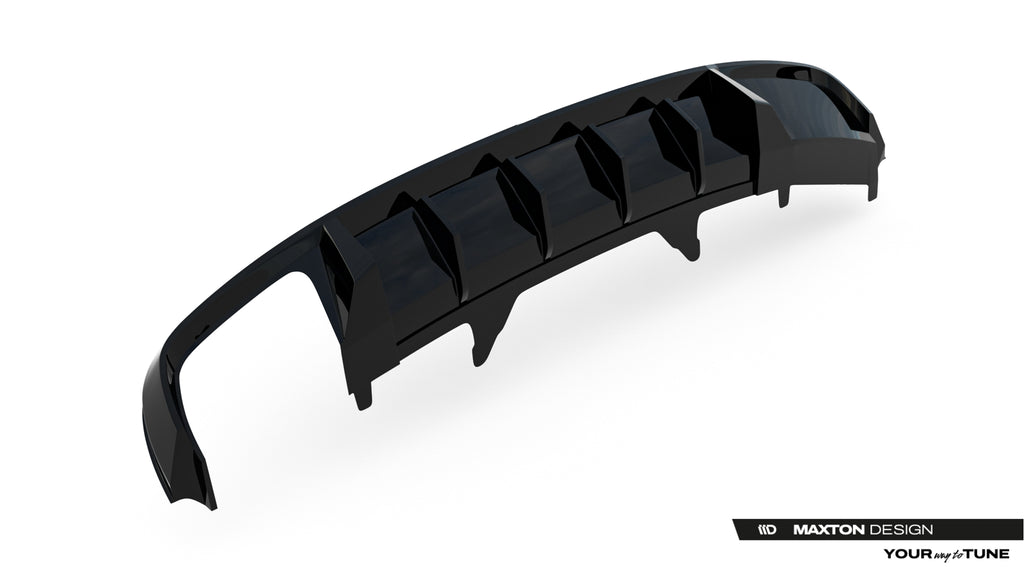 Diffusore Posteriore V.2 Audi A4 B9 S-Line — particolare della finitura