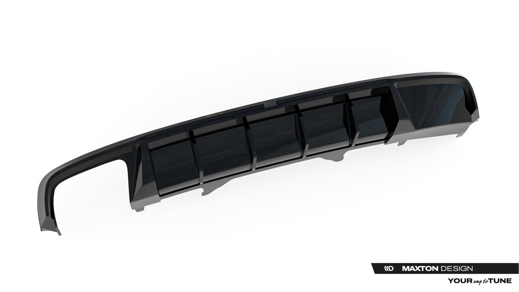 Diffusore Posteriore V.2 Audi A4 B9 S-Line — vista posteriore