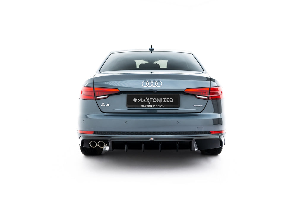 Diffusore Posteriore V.2 Audi A4 B9 S-Line — dettaglio del fissaggio