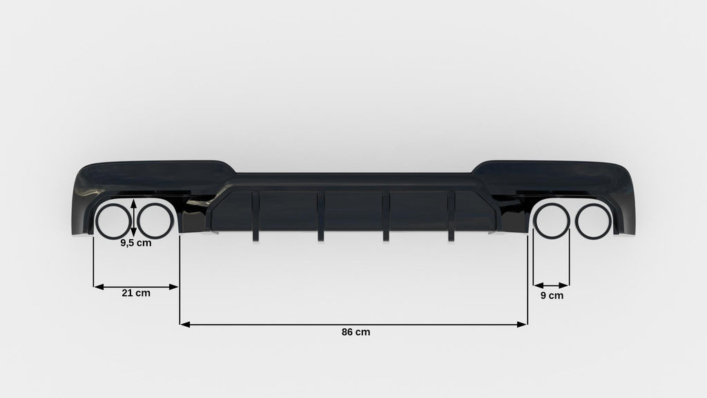 Diffusore Posteriore V.2 BMW Serie 5 F10 M-Pack — vista d'insieme