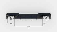 Carica l'immagine nel visualizzatore di Gallery, Diffusore Posteriore V.2 BMW Serie 5 F10 M-Pack — vista d'insieme