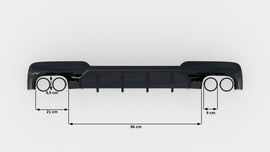 Diffusore Posteriore V.2 Maxton Design compatibile con BMW Serie 5 F10 M-Pack — vista d'insieme