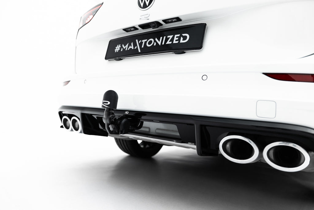 Diffusore Posteriore Volkswagen Golf R Station Wagon Mk8 Facelift — dettaglio del fissaggio
