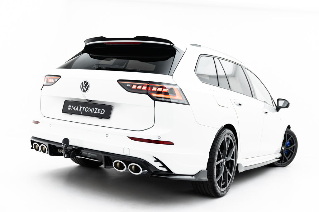 Diffusore Posteriore Volkswagen Golf R Station Wagon Mk8 Facelift — vista angolata