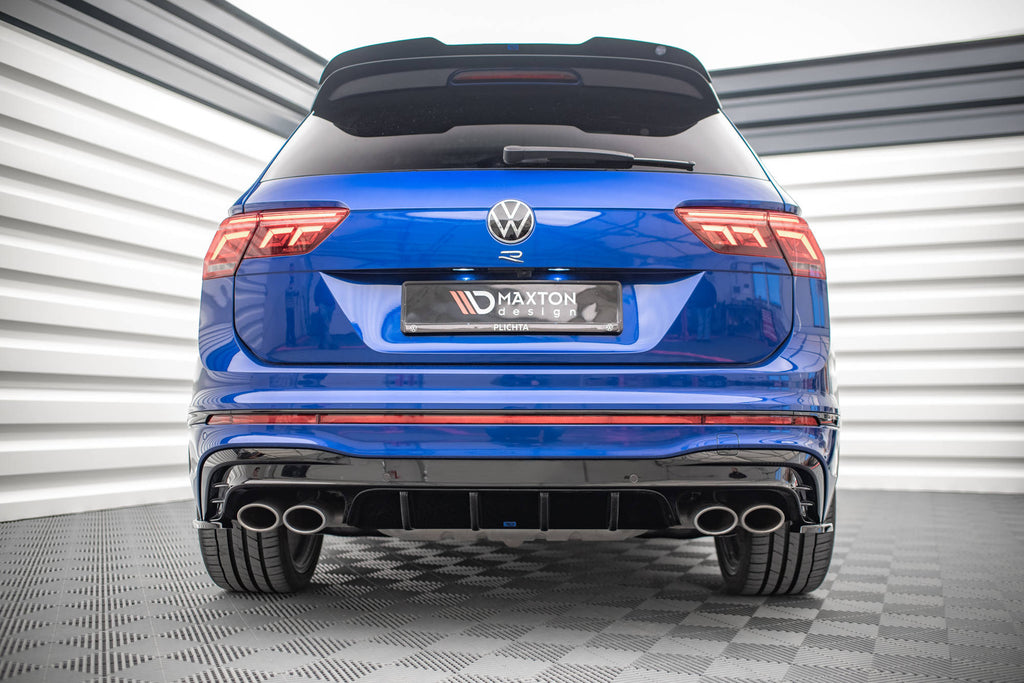Diffusore posteriore nero lucido Maxton per Volkswagen Tiguan R 2020-2024