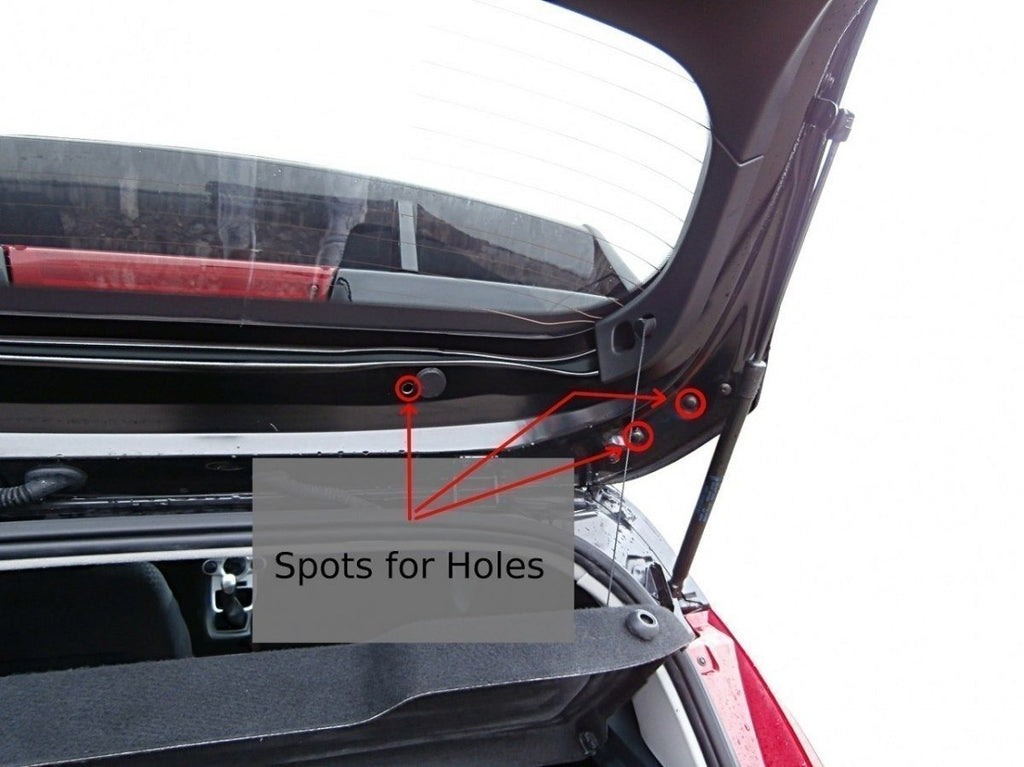 Spoiler tetto Maxton Design RS Look per Fiesta Mk7, superficie grezza da verniciare