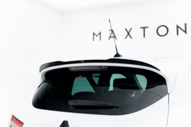 Estensione spoiler Maxton Design per Renault Clio RS Mk4 — ABS nero lucido, vista di dettaglio