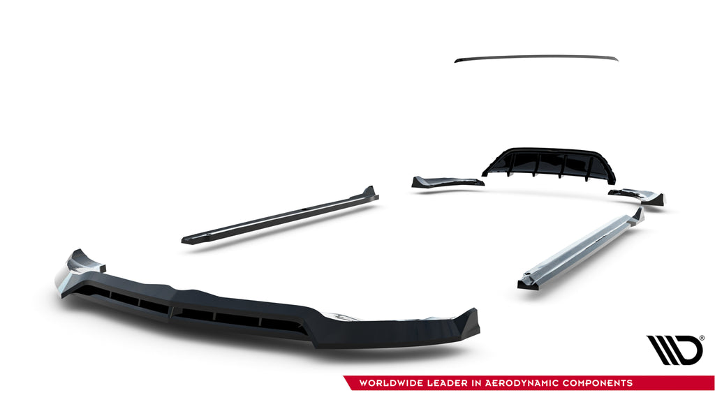 Alfa Romeo Stelvio Mk1 con set di splitter Maxton, vista frontale
