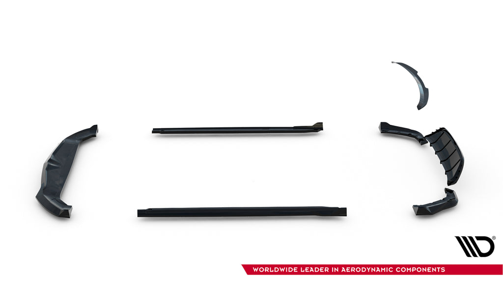 Set splitter Maxton Design Stelvio Mk1, dettaglio bordo anteriore