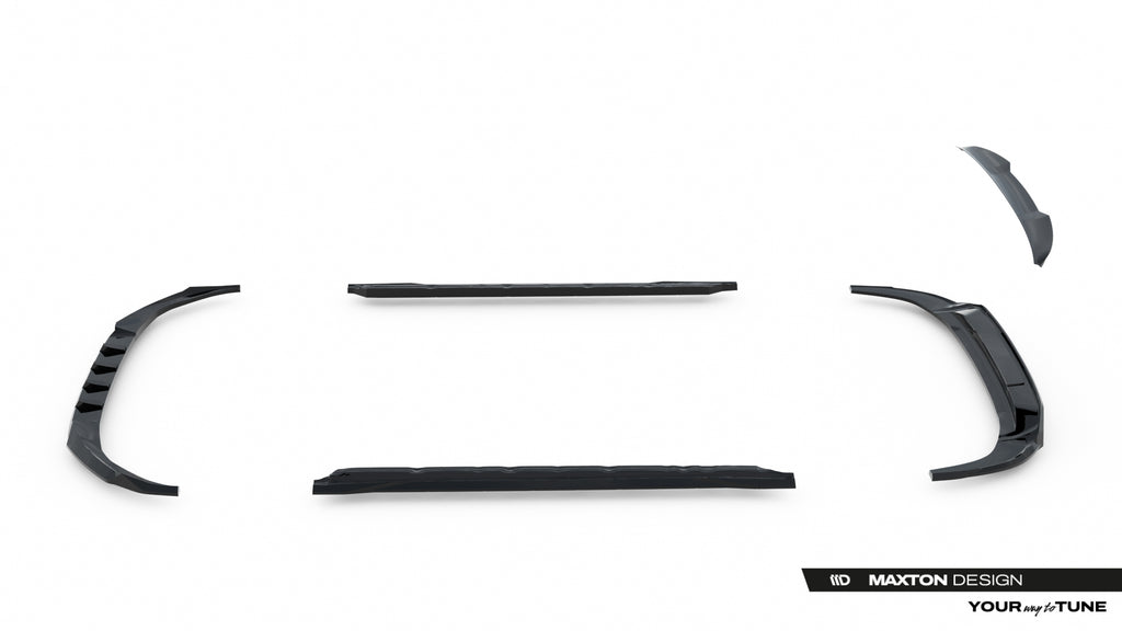 Set di Splitter Audi A3 Berlina 8Y Facelift — dettaglio del fissaggio