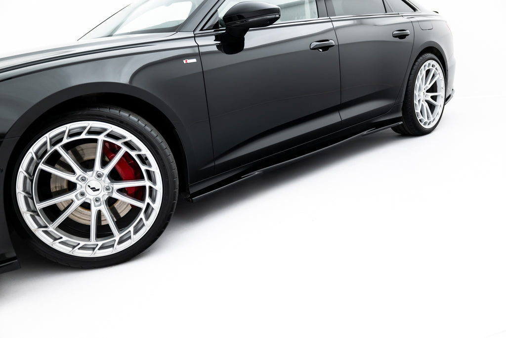 Set di Splitter Audi A6 Berlina C8 S-Line — vista frontale