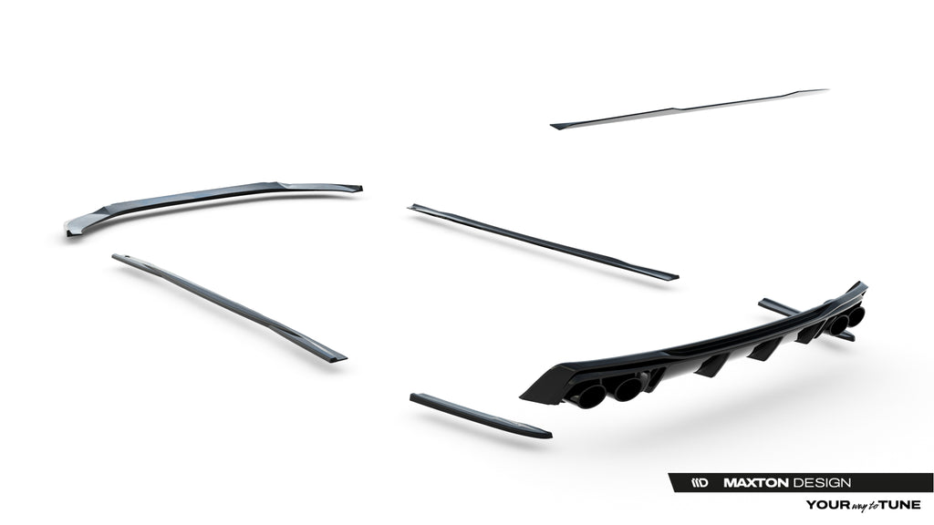 Set di Splitter Audi A6 Berlina C8 S-Line — vista d'insieme