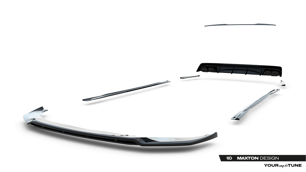 Set di Splitter Audi A6 Berlina C8 S-Line — vista laterale