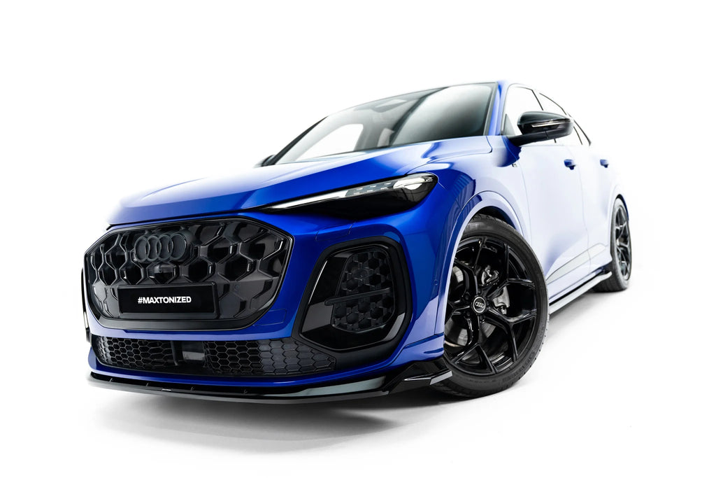 Set di Splitter Audi Q5 S-Line Sportback Mk3 — vista frontale