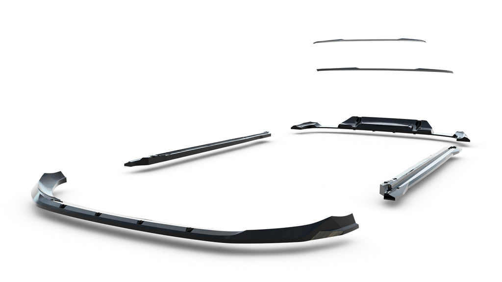 Set di Splitter Audi Q5 S-Line Sportback Mk3 — particolare della finitura