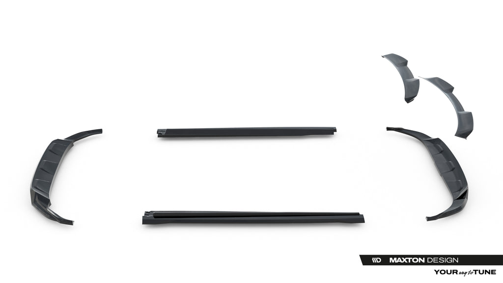 Set di Splitter Audi Q8 Mk1 — vista frontale