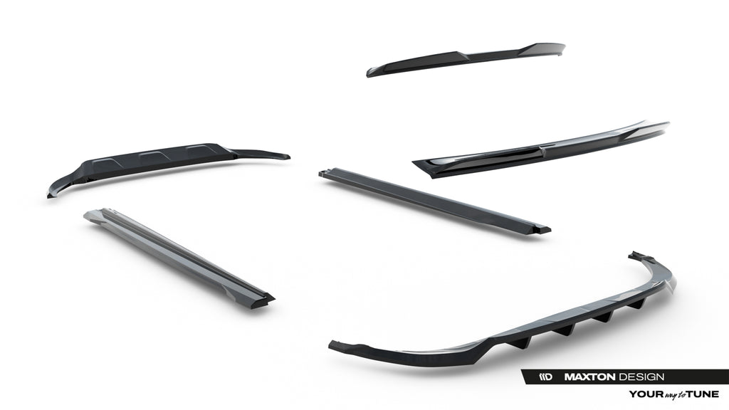 Set di Splitter Audi Q8 Mk1 — vista laterale