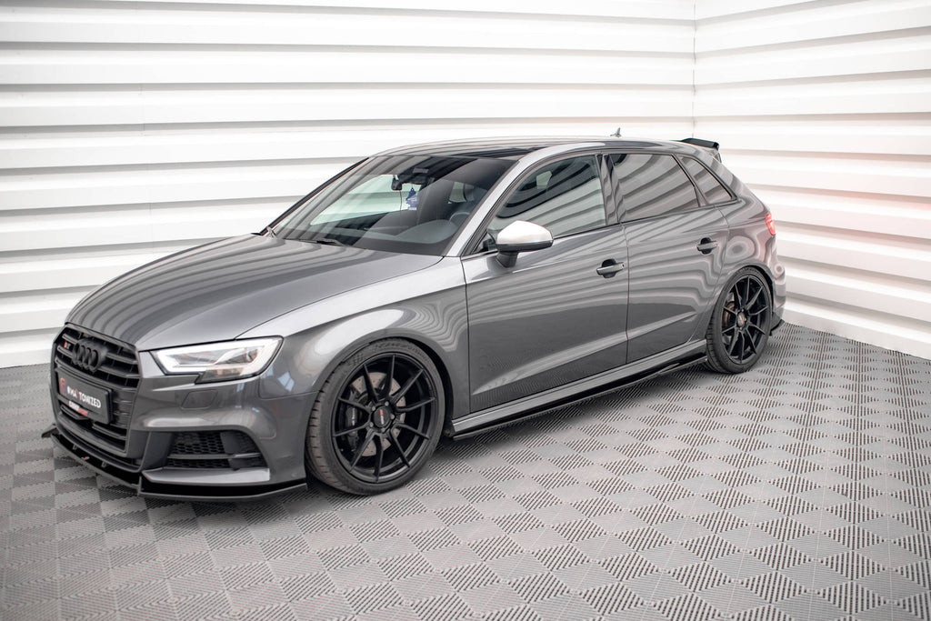 Set di Splitter Audi S3 Sportback 8V Facelift — vista dall'alto