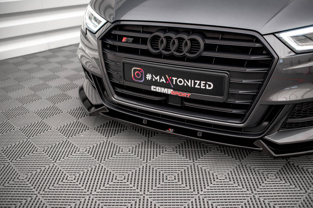 Set di Splitter Audi S3 Sportback 8V Facelift — dettaglio del profilo