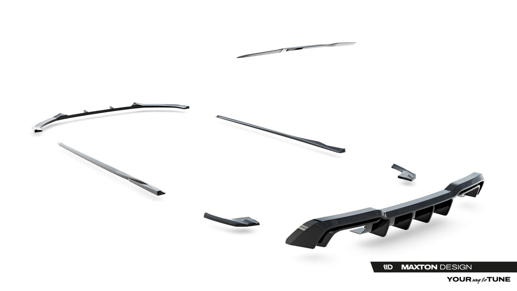 Set di Splitter Audi S3 Sportback 8V Facelift — vista laterale