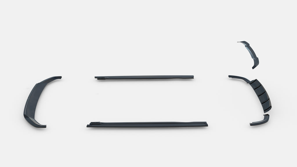 Set di Splitter Audi SQ5 Mk2 S-Line — dettaglio della superficie