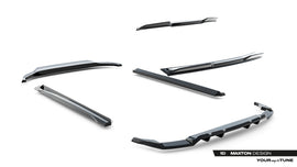 Set di Splitter Audi SQ8 / Q8 S-Line Mk1 Facelift — vista d'insieme