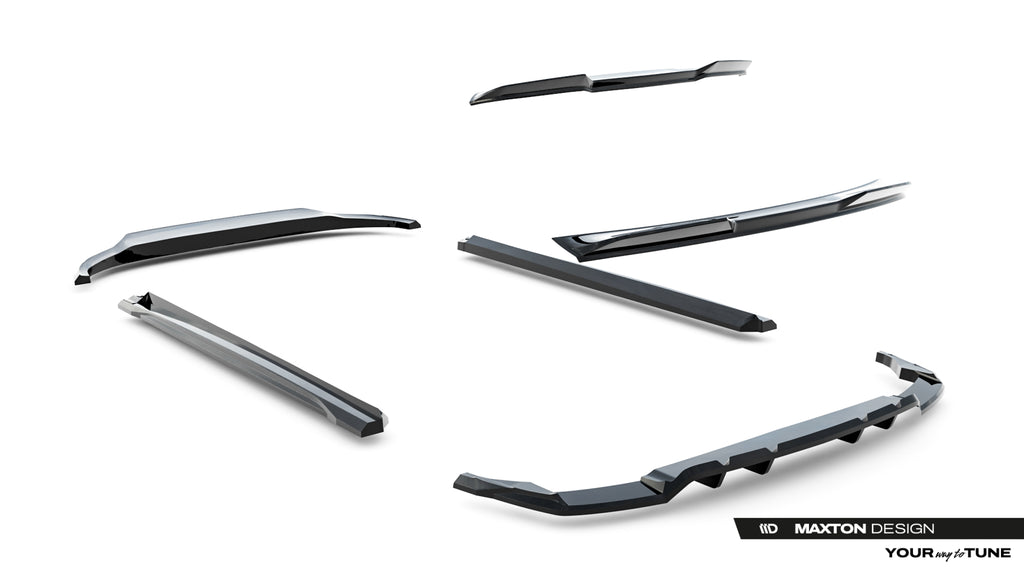 Set di Splitter Audi SQ8 Mk1 Facelift S-Line — vista d'insieme