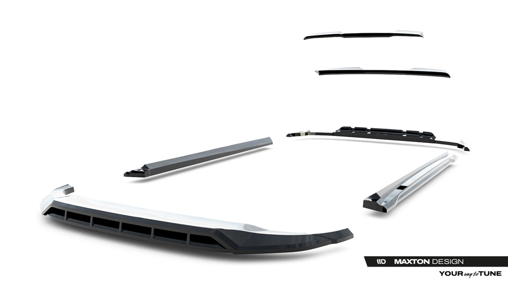 Set di Splitter Audi SQ8 Mk1 Facelift S-Line — vista posteriore