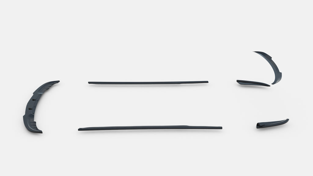 Set di Splitter BMW Serie 5 GT F07 — vista angolata